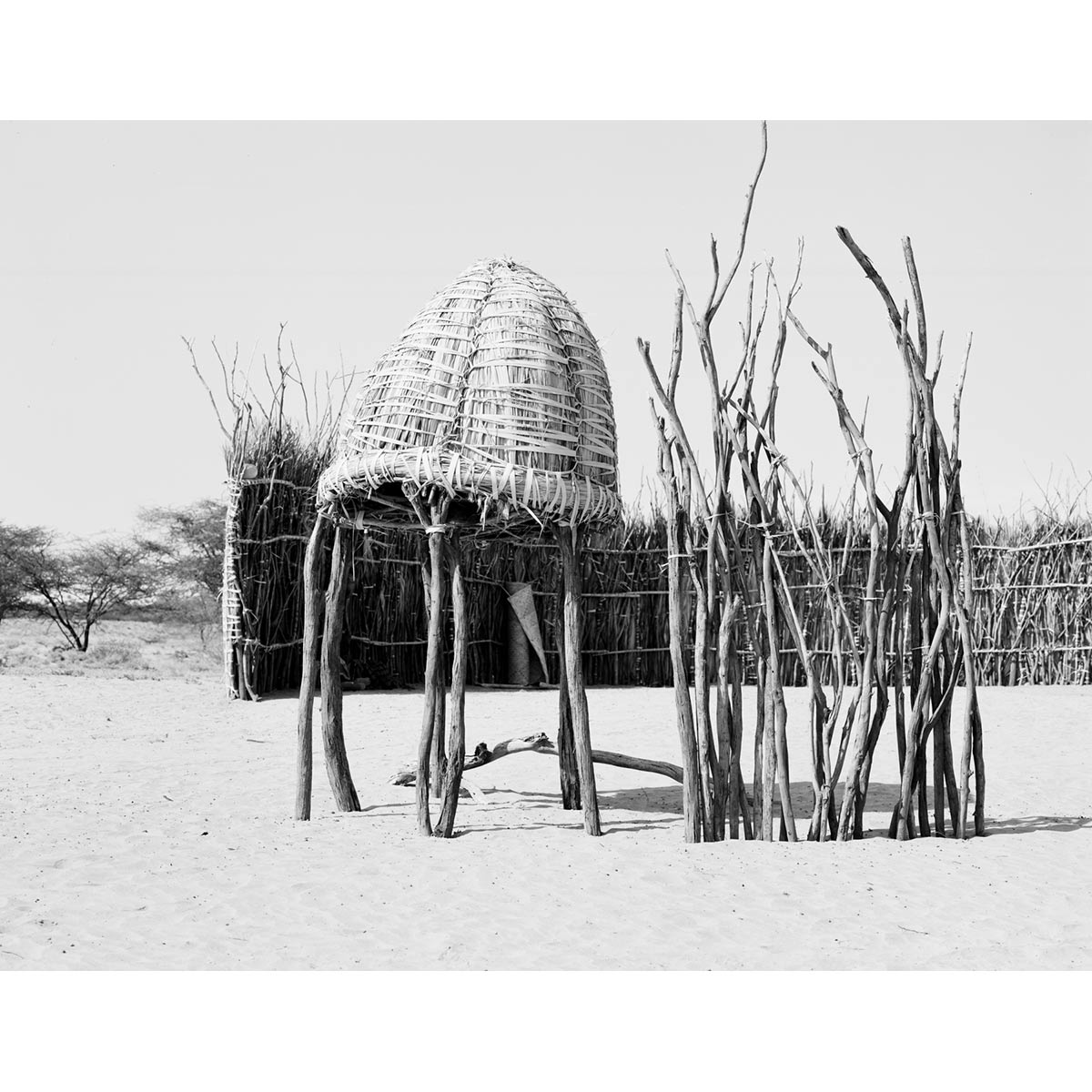 Winfried Bullinger - Food Storage in Front of Fence