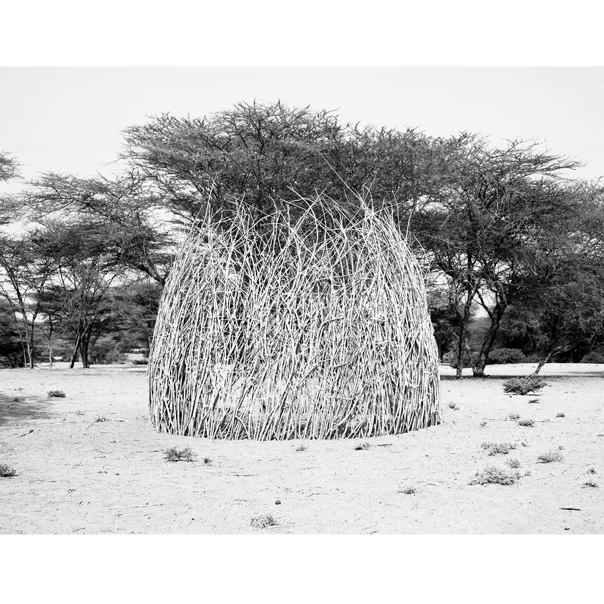 Winfried Bullinger - Turkana Hut under Construction