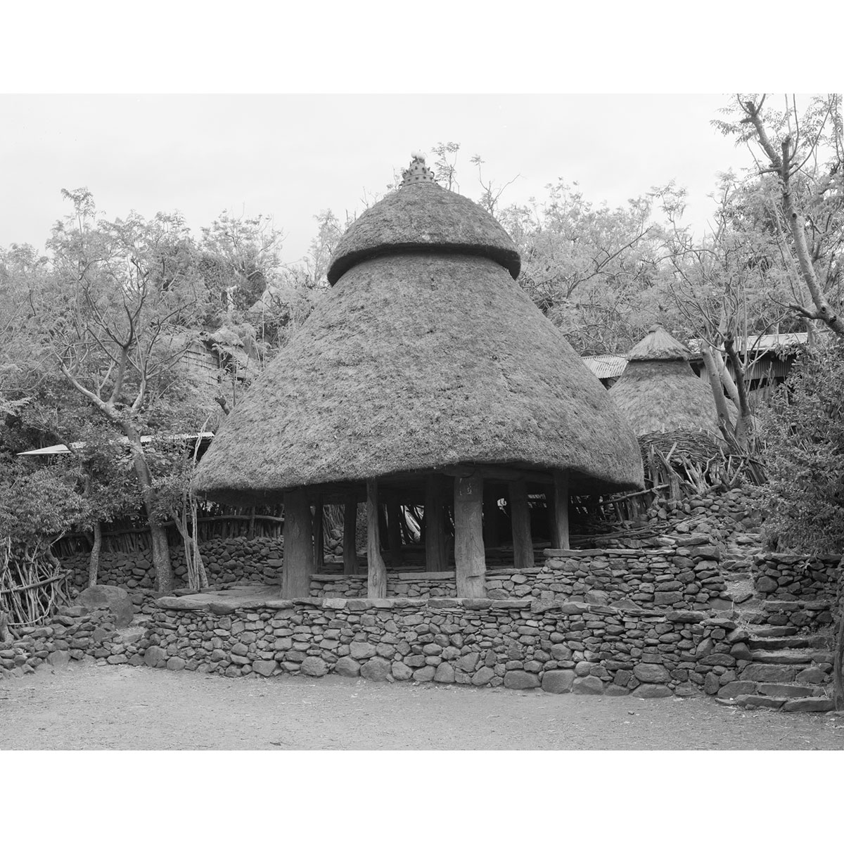 Winfried Bullinger - Dassanech Hut Under Construction